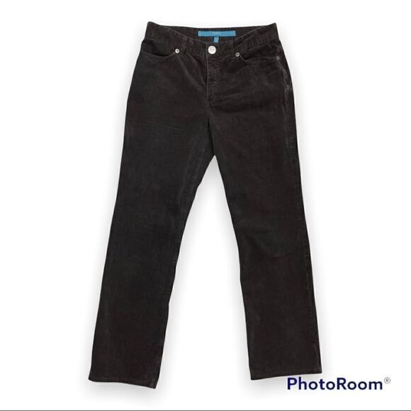 Escada Sport Dark Gray Velvet Straight Leg Pants (Linda), size 38- VGUC - Picture 1 of 14